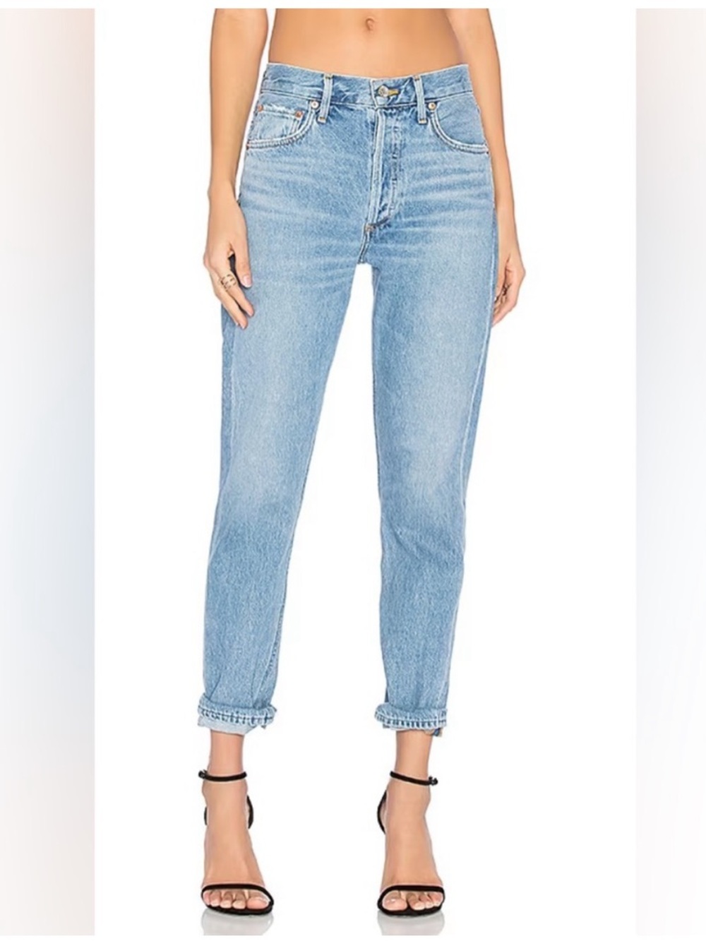 AGOLDE Jamie High-Rise Straight Leg Jeans in Brooklyn Size 32 27” Inseam